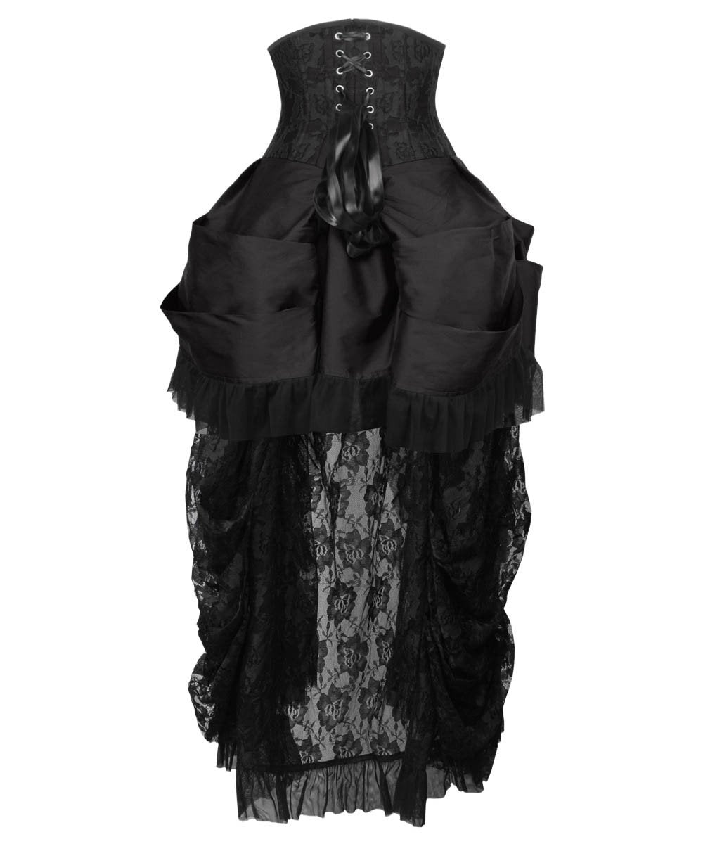 Filippa Black Burlesque Underbust Corset Dress