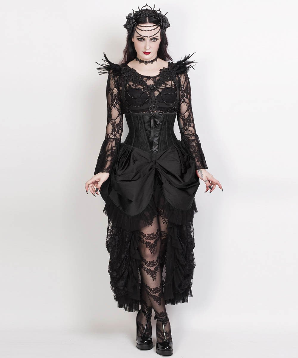 Filippa Black Burlesque Underbust Corset Dress brands4allcopy Filippa Black Burlesque Underbust Corset Dress brands4allcopy