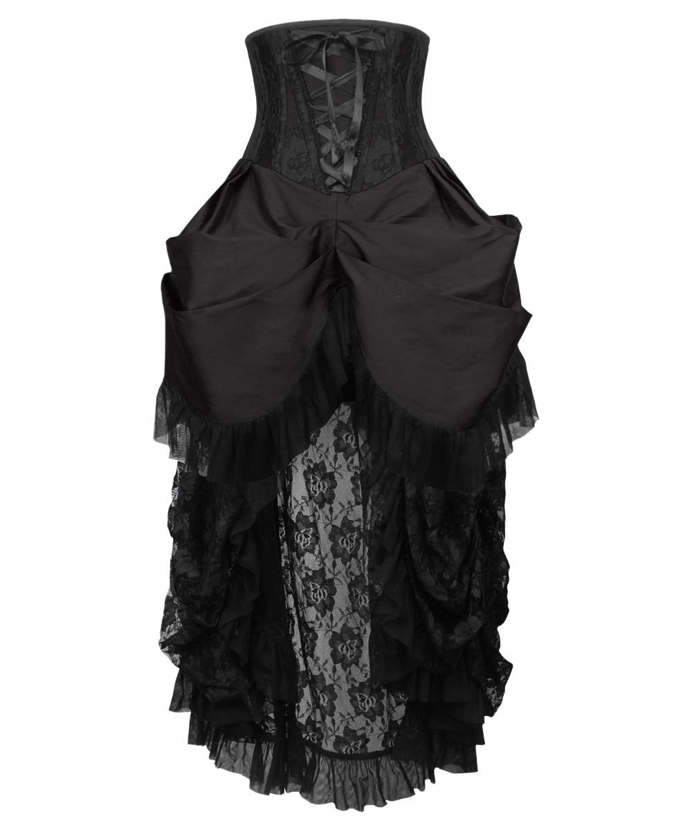 Filippa Black Burlesque Underbust Corset Dress
