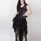 Caelan Victorian Inspired Corset Dress in Purple and Black