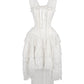 Rayyan Victorian Inspired White Corset Dress