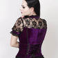 Cicero Gothic Top in Purple Velvet