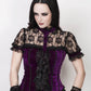 Cicero Gothic Top in Purple Velvet