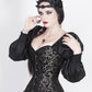Florry Gothic Silver Corset with Attached Sleeve