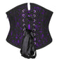 Lazaros Underbust Purple Corset with Lace Overlay