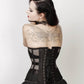 Lanzo Black Overbust Mesh Corset