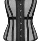 Lanzo Black Overbust Mesh Corset