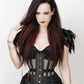 Richelle Black Underbust Mesh Curvy Corset