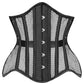 Richelle Black Underbust Mesh Curvy Corset