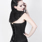Caiside Black Overlay Corset with Victorian Lace Choker
