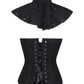 Caiside Black Overlay Corset with Victorian Lace Choker