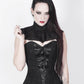 Caiside Black Overlay Corset with Victorian Lace Choker