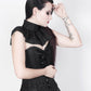 Caiside Black Overlay Corset with Victorian Lace Choker