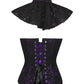 Fidela Purple Overlay Corset with Victorian Lace Choker