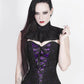 Fidela Purple Overlay Corset with Victorian Lace Choker