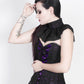 Fidela Purple Overlay Corset with Victorian Lace Choker