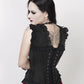 Fulvia Victorian Inspired Black Brocade Corset