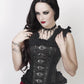 Fulvia Victorian Inspired Black Brocade Corset