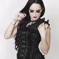 Fulvia Victorian Inspired Black Brocade Corset