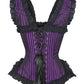 Leeba Purple Brocade Gothic Corset