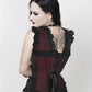 Rolan Gothic Overbsut Maroon Brocade Corset