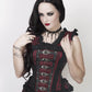 Rolan Gothic Overbsut Maroon Brocade Corset
