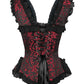 Clayton Gothic Maroon Brocade Corset