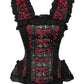Clayton Gothic Maroon Brocade Corset