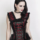 Clayton Gothic Maroon Brocade Corset