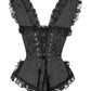 Ferapont Burlesque Black Brocade Corset