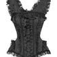 Ferapont Burlesque Black Brocade Corset