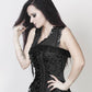 Ferapont Burlesque Black Brocade Corset