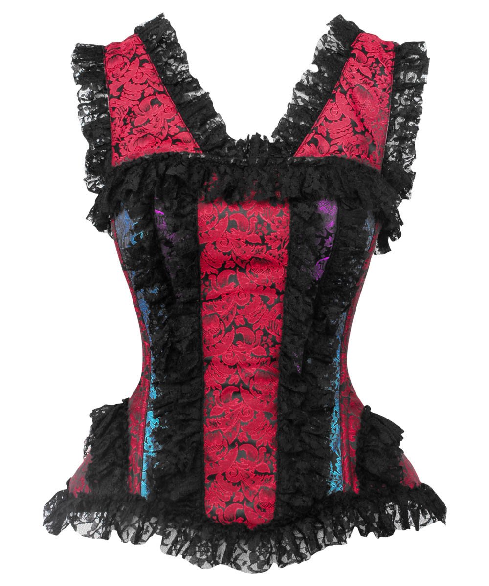 Daere Gothic Overbust Brocade Corset