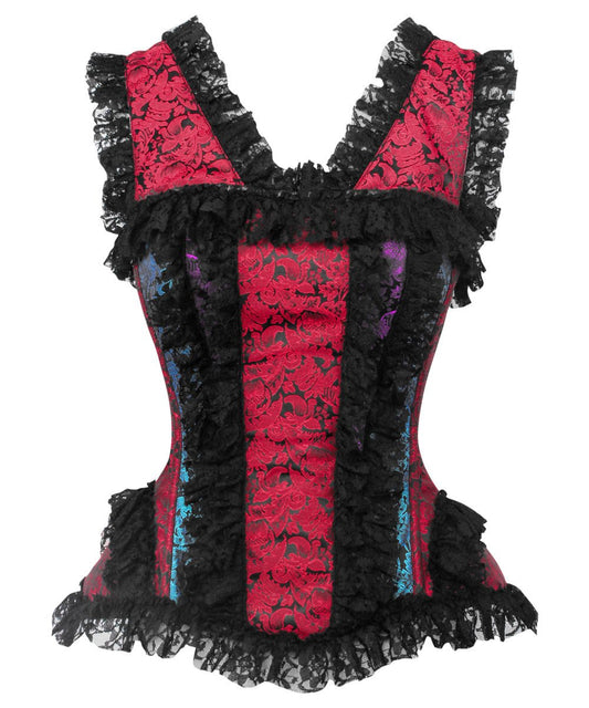 Daere Gothic Overbust Brocade Corset