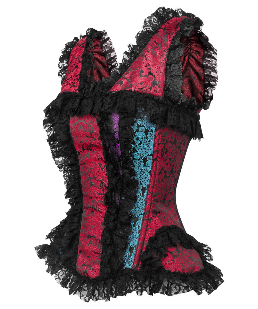Daere Gothic Overbust Brocade Corset