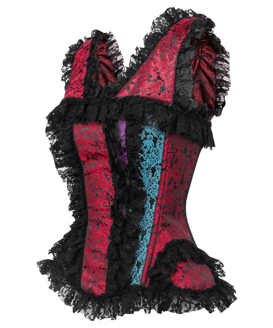 Daere Gothic Overbust Brocade Corset