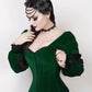 Fima Gothic Overbust Green Corset with Attached Sleeve