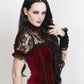 Fane Gothic Top in Maroon Velvet