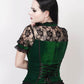 Leofric Gothic Top in Green Velvet