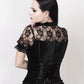 Agrippa Gothic Top in Black Velvet