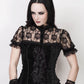 Agrippa Gothic Top in Black Velvet