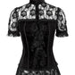 Agrippa Gothic Top in Black Velvet
