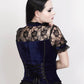 Candace Gothic Top in Blue Velvet