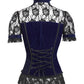 Candace Gothic Top in Blue Velvet