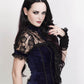 Candace Gothic Top in Blue Velvet