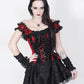 Ruchel Red Halter Burlesque Corset Dress
