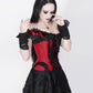 Ruchel Red Halter Burlesque Corset Dress