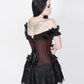 Caetlin Brown Halter Burlesque Corset Dress