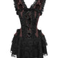 Caetlin Brown Halter Burlesque Corset Dress
