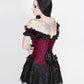 Ferdie Magenta Halter Burlesque Corset Dress